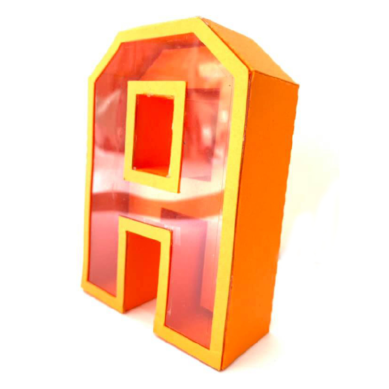 Letras 3D Cartón archivos - BakeOrDie