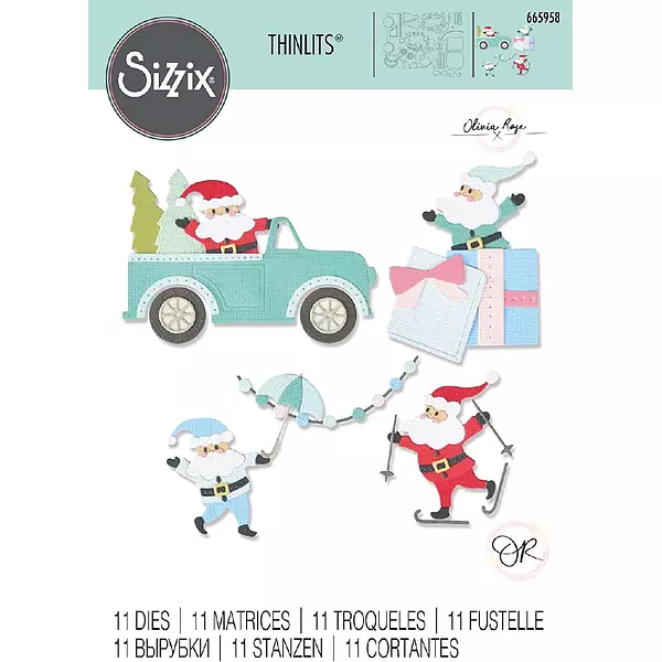 665958 Troquel Sizzix Actividades Papa Noel