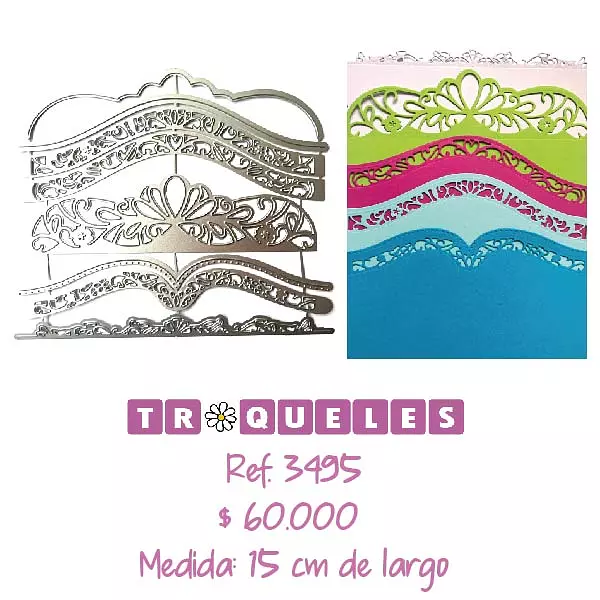 3495 Troquel Orillos Dif Formas