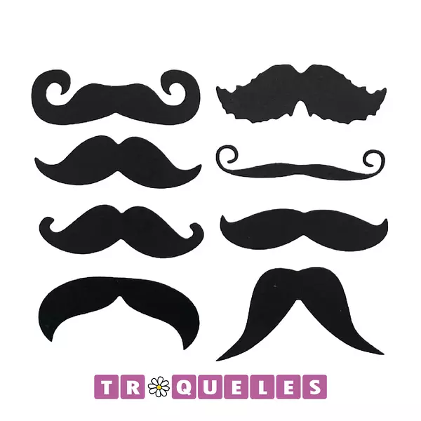 3477 Troquel Bigotes * 8 Pz