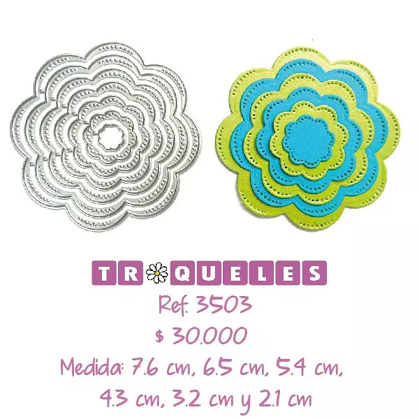 3503 Troquel Basico Flor