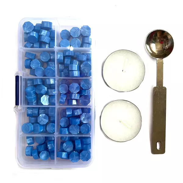 Kit De Sellado Lacre Azul * 150 Pz