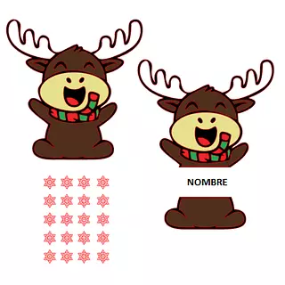 Archivo Para Vinilo Reno Navidad