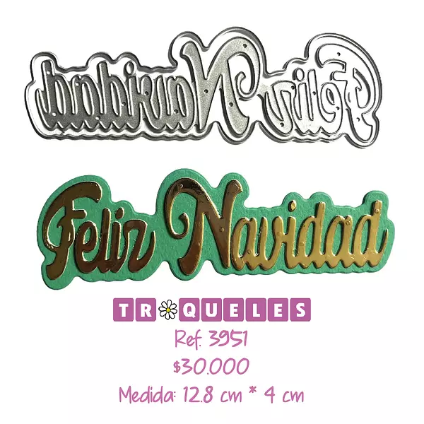 3951 Troquel Feliz Navidad