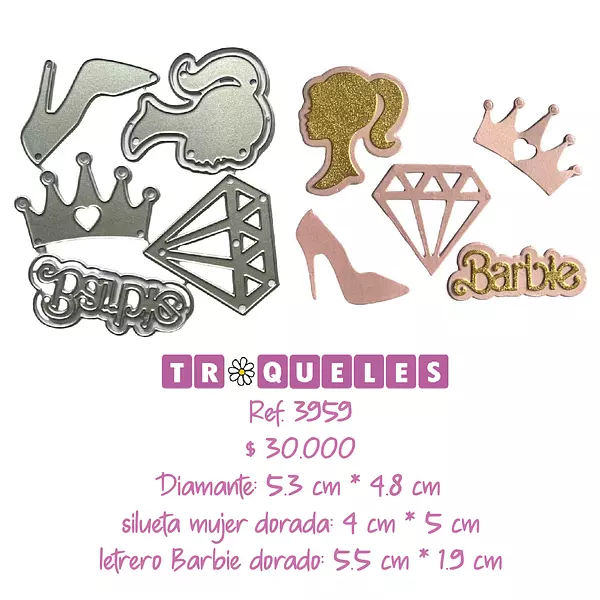 3959 Troquel Barbie