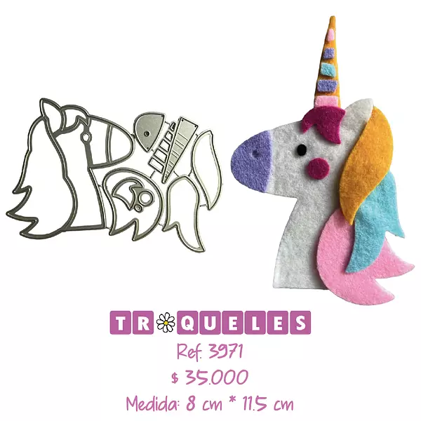 3971 Troquel Unicornio