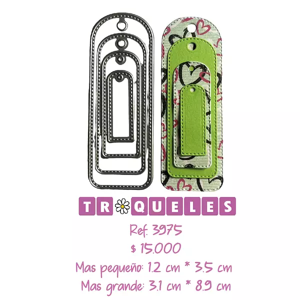 3975 Troquel Mini Etiquetas