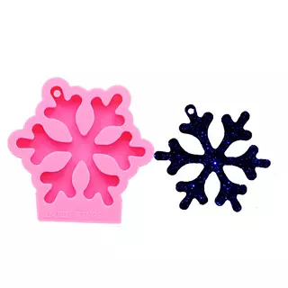 Molde Silicona Copo De Nieve