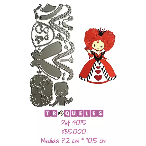 4015 Troquel Reina De Corazones