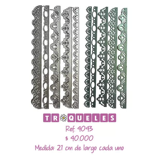 4043 Troquel Bordes * 5 Pz