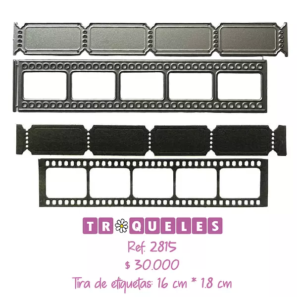 2815 Troquel Rollo Fotográfico Y Etiquetas