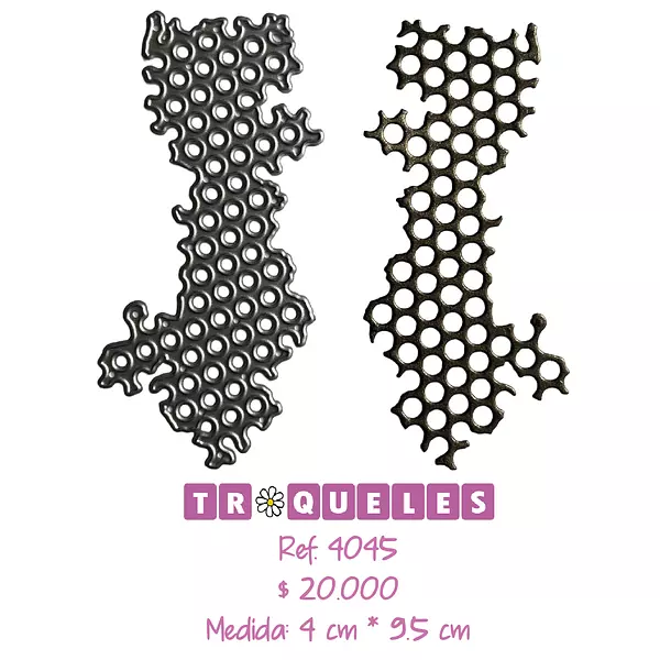 4045 Troquel Malla Circulos