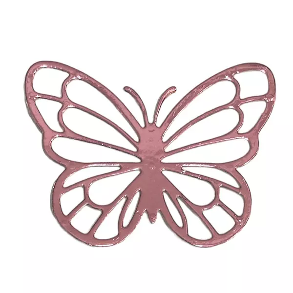 12 Mariposas Troqueladas Rosadas