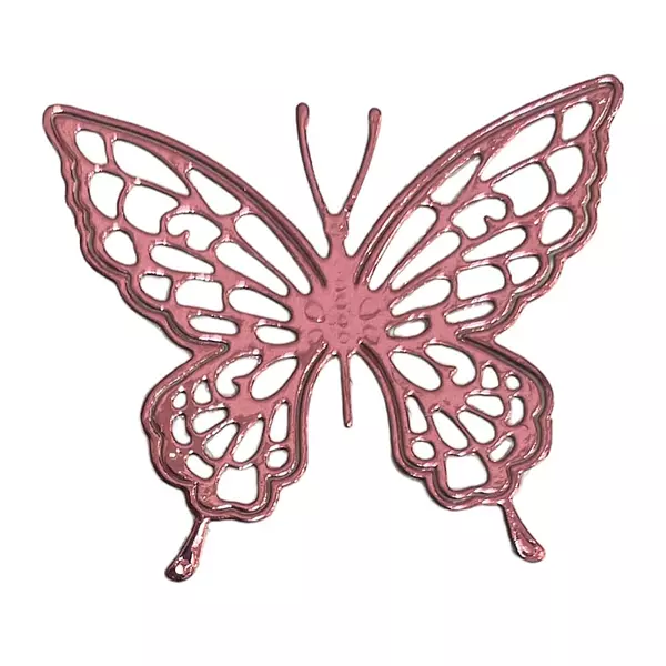 12 Mariposas Troqueladas Rosadas