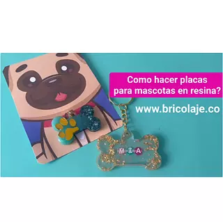 Placas para mascotas en resina