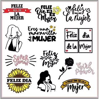 Archivo Stickers Dia De La Mujer