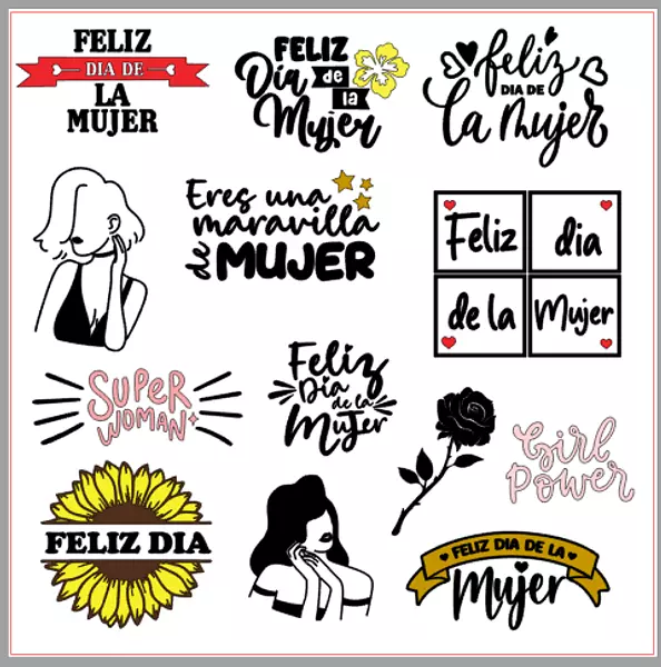 Archivo Stickers Dia De La Mujer