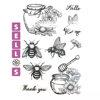 365 Sello Silicona Abejas