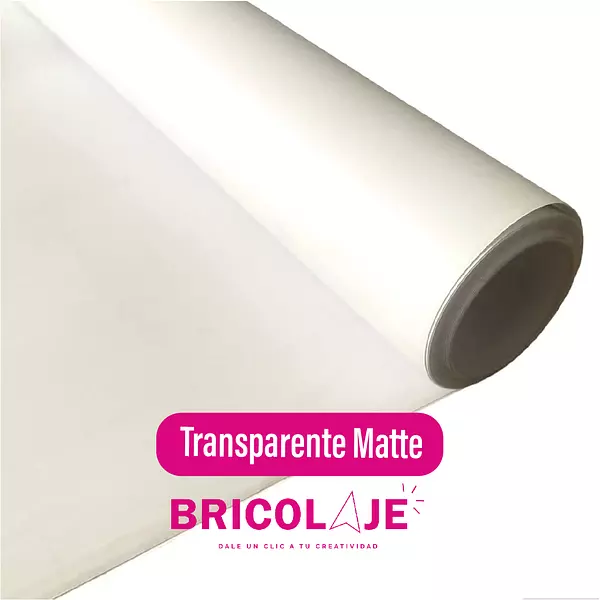 Vinilo Adhesivo Transparente Mate