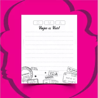 200 Hojas Mini Sellos Pasaporte