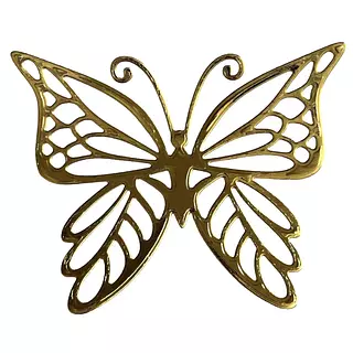 12 Mariposas Troqueladas Doradas