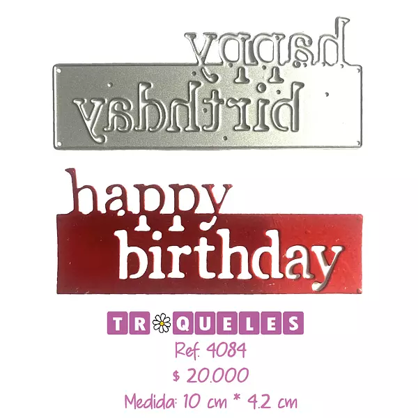 4084 Troquel Happy Birthday