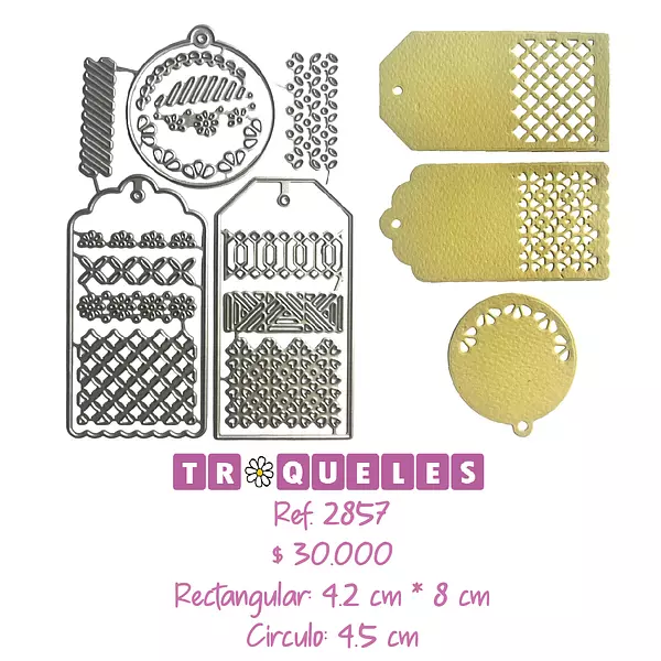 2857 Troquel Etiquetas