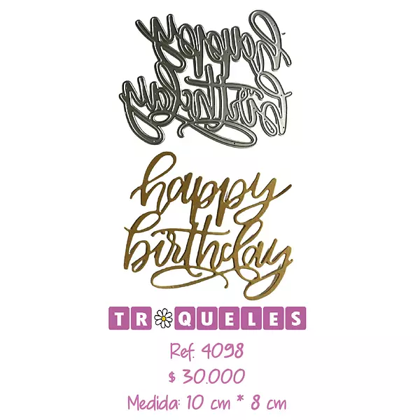 4098 Troquel Happy Birthday