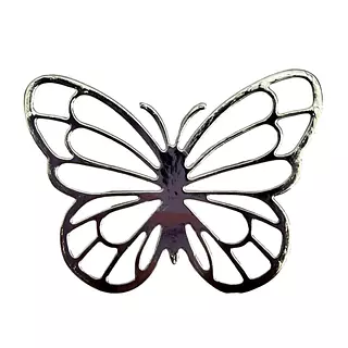 12 Mariposas Troqueladas Plateadas