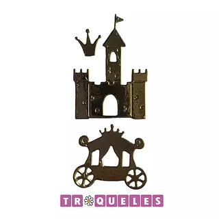 4125 Troquel Mini Castillo Y Carruaje