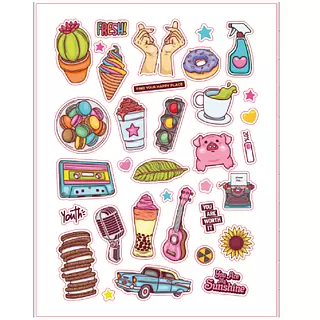 Archivo Print And Cut Figuritas Varias