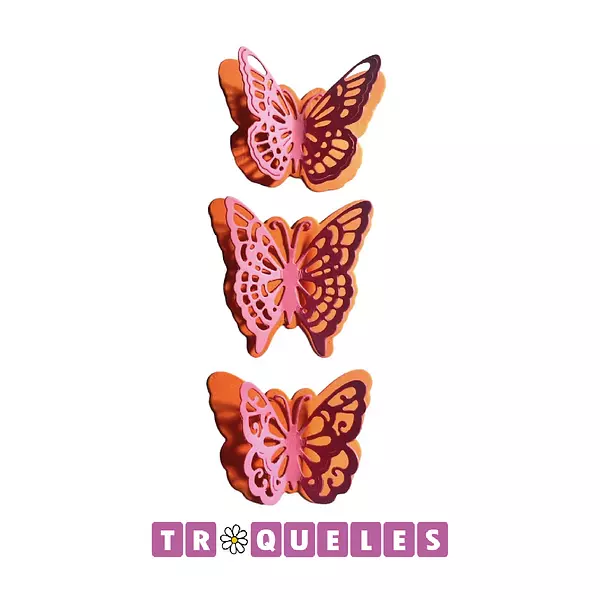 4154 Troquel Mariposas Dobles