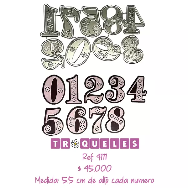 4111 Troquel Numeros