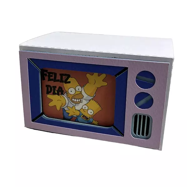 Archivo Caja Televisor Los Simpson