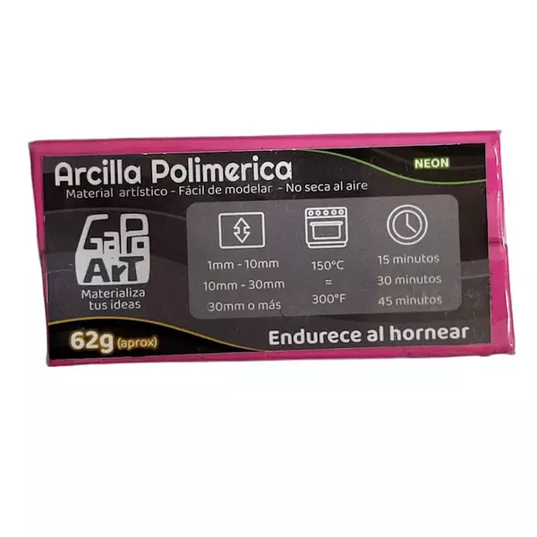 Arcilla Polimerica Magenta Neon * 62 Gramos