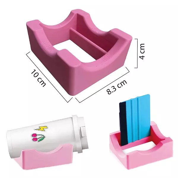 Soporte 3d Para Vasos Rosado