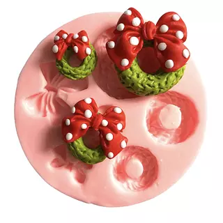 Molde Silicona Coronas Navidad