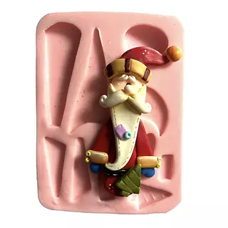 Molde Silicona Papa Noel Alargado