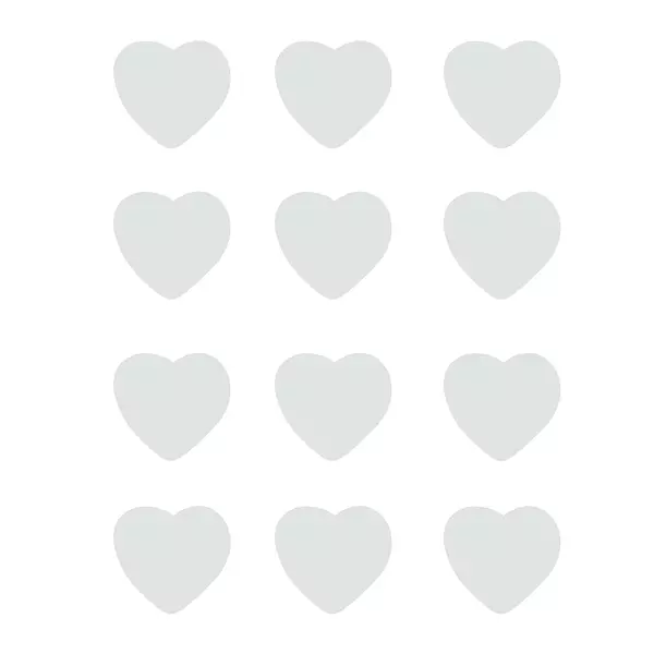 12 Formas Corazones Acetato