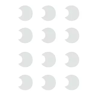 12 Forma Luna Acetato