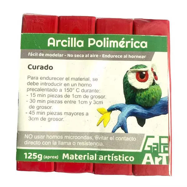 Arcilla Polimerica Rojo * 125 Gramos