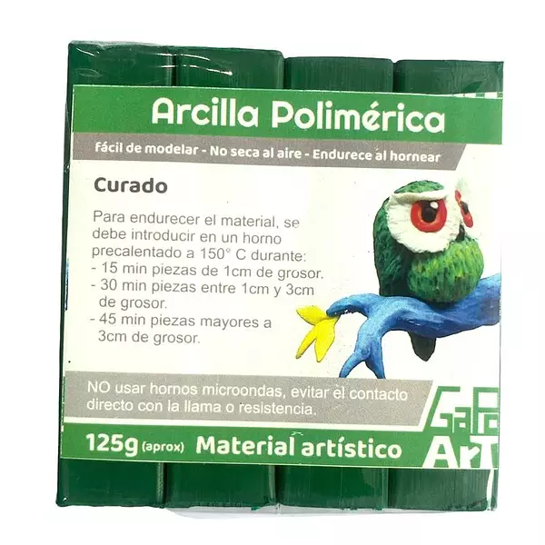 Arcilla Polimerica Verde Pino * 125 Gramos