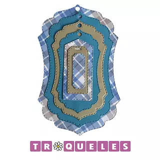 4197 Troquel Etiquetas * 7 Pz