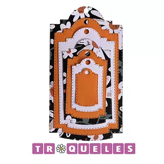 4195 Troquel Etiquetas * 7 Pz