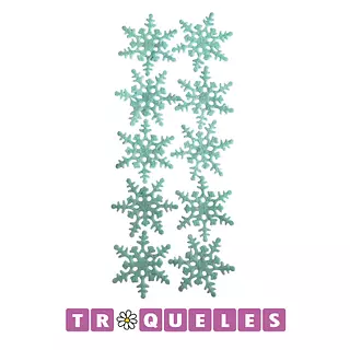 4173 Troquel Lamina Copos Nieve