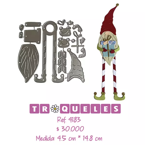 4183 Troquel Duende Patas Largas