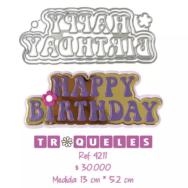 4211 Troquel Happy Birthday