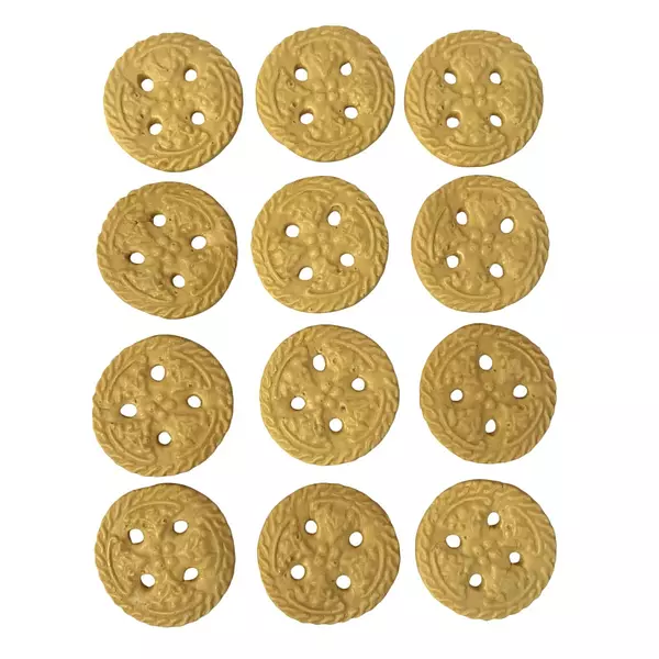 12 Galletas 4 Huecos Porcelanicron