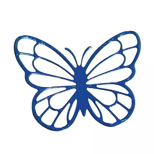 12 Mariposas Curvas Azules