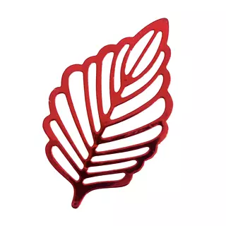 12 Hojas Caladas Rojas